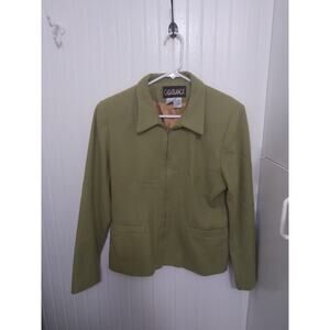 Casablanca wool size 8 green coat